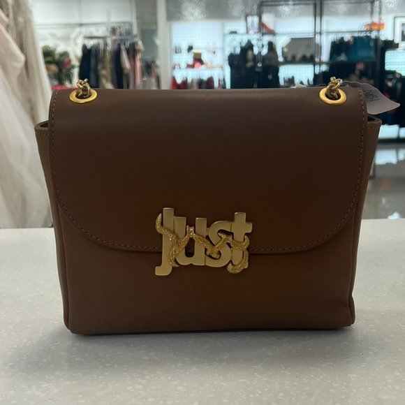 Just Cavalli Tassle Shoulder Bag in Tan